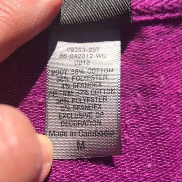 Champion Women’s Zip Up Sweatshirt Berry Medium - Picture 6 of 7